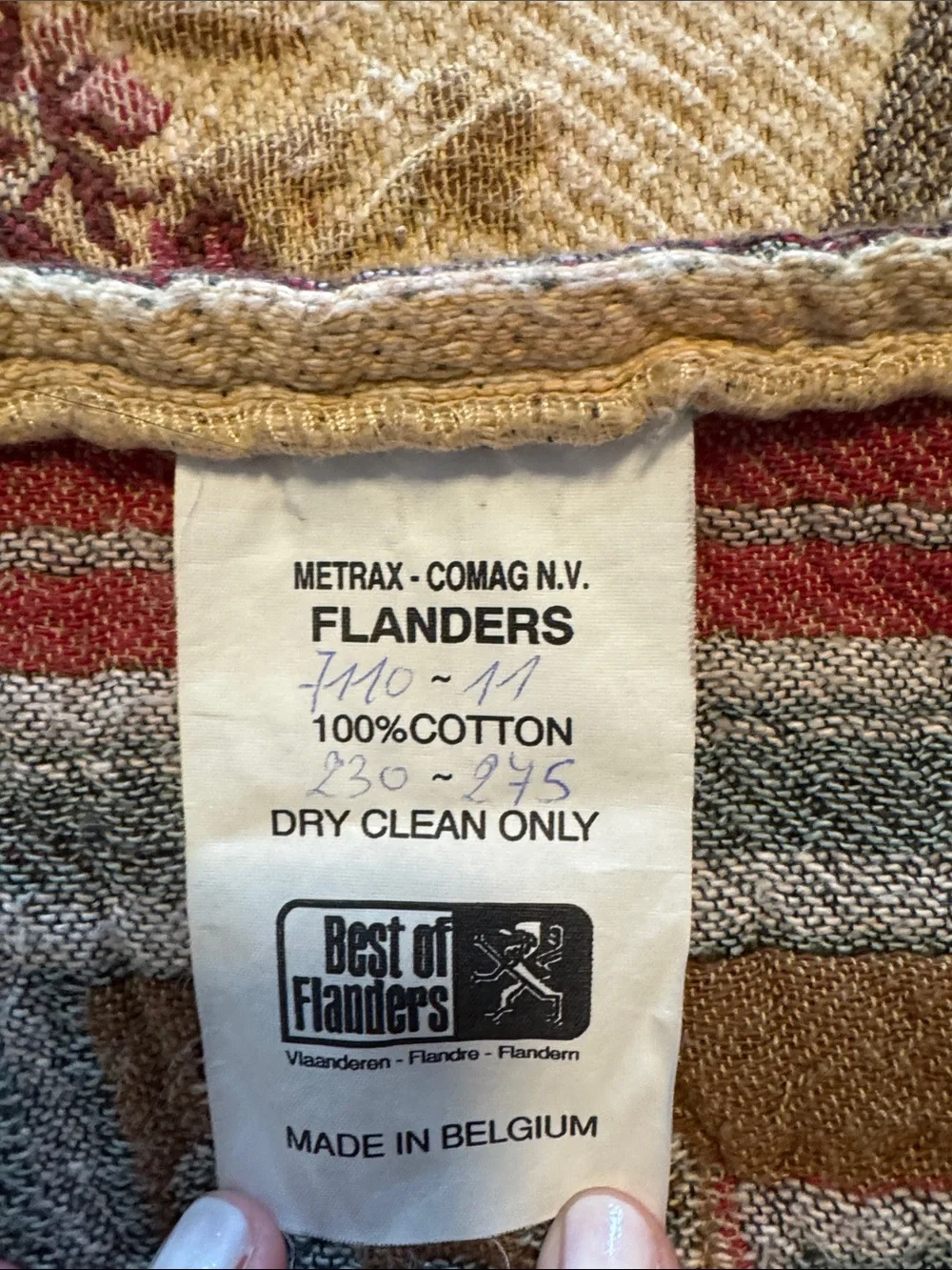 Best of Flanders Tapestry Vintage Floral Medallion Belgium King Bedspread Quilt